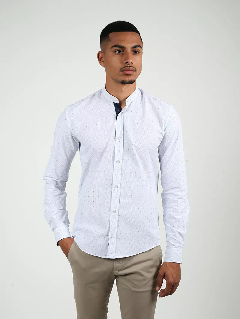 Chemise slim, manches longues